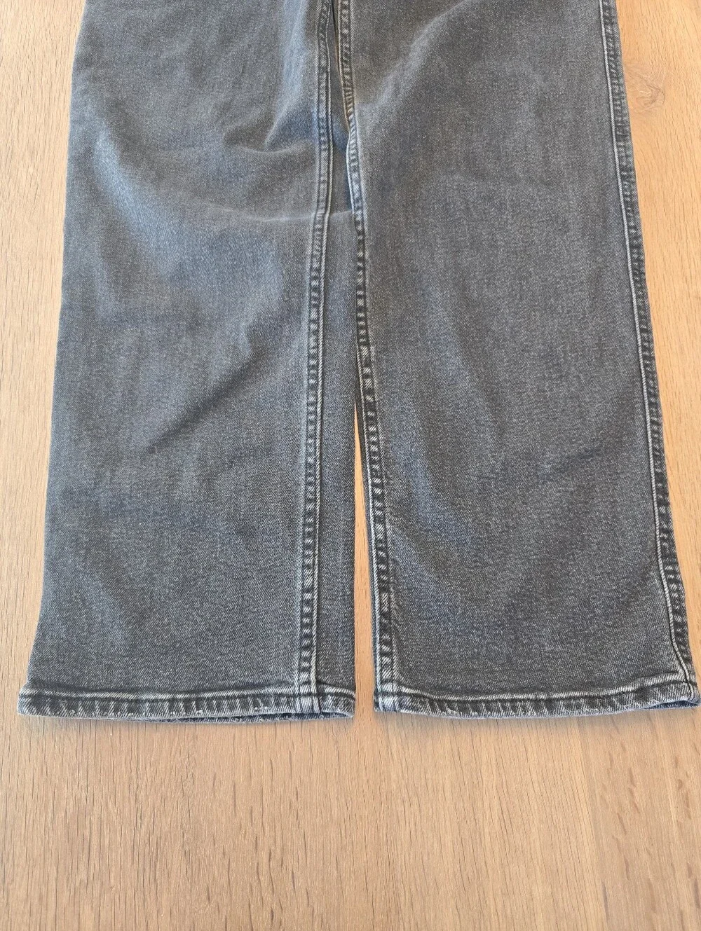 Hollister Baggy Carpenter Jeans Mens 30x32 Black Utility Wide Leg Denim - Picture 8 of 10